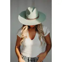 Taylor Chain Band Felt Fedora Hat