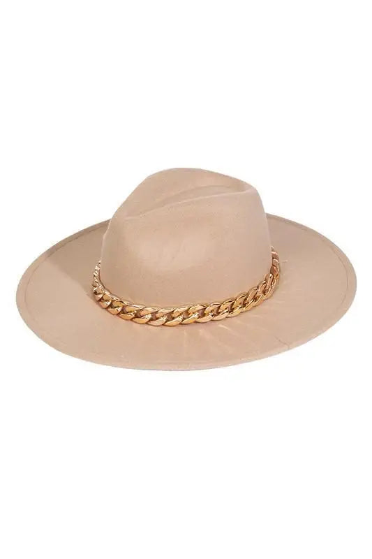 Taylor Chain Band Felt Fedora Hat