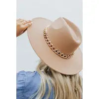 Taylor Chain Band Felt Fedora Hat