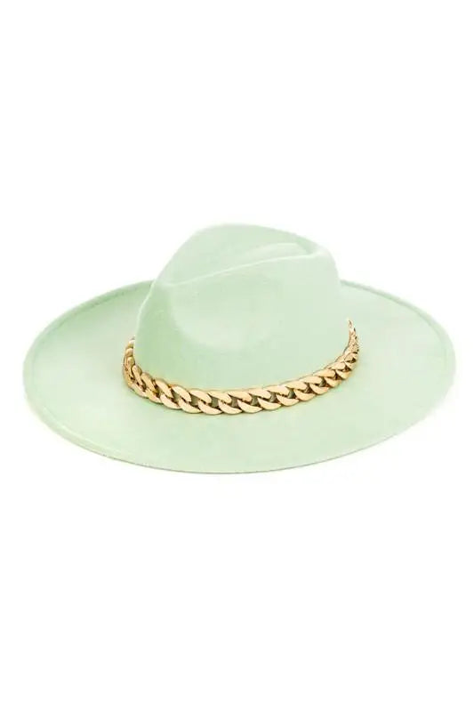 Taylor Chain Band Felt Fedora Hat